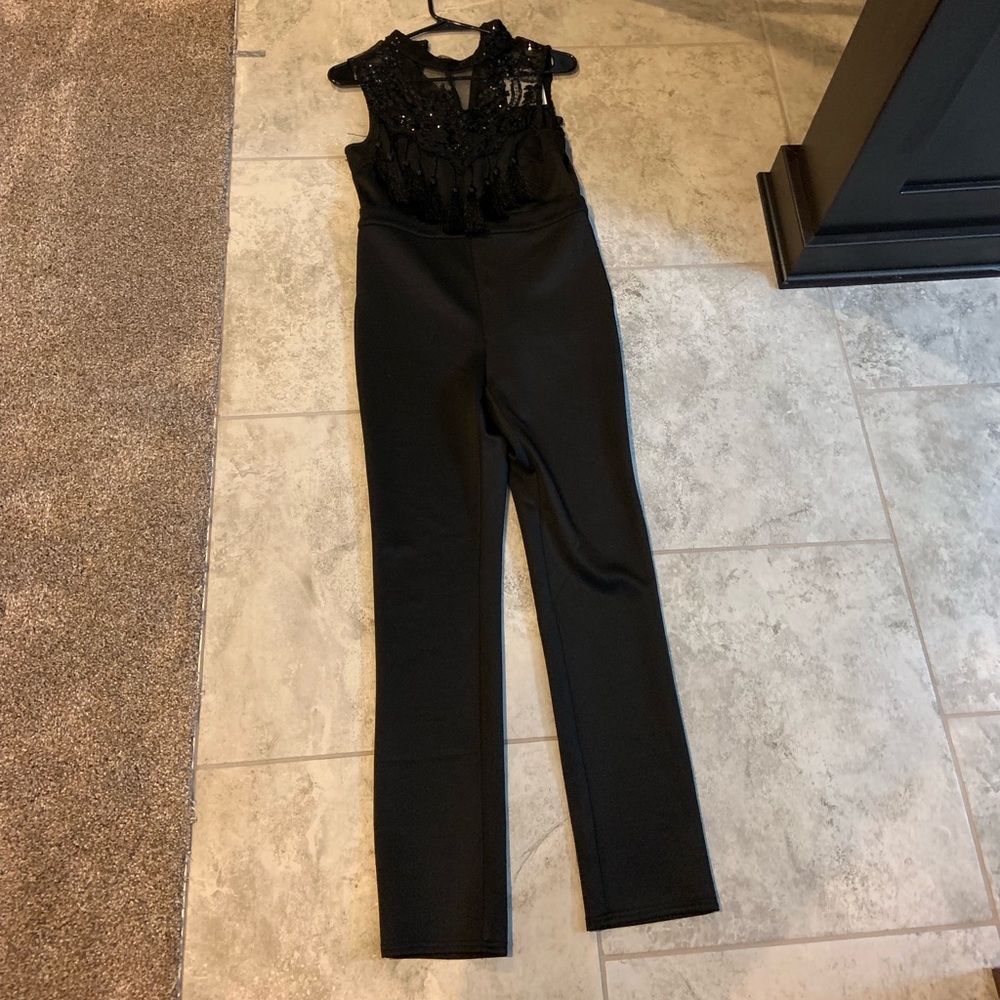 Women’s black jumpsuit